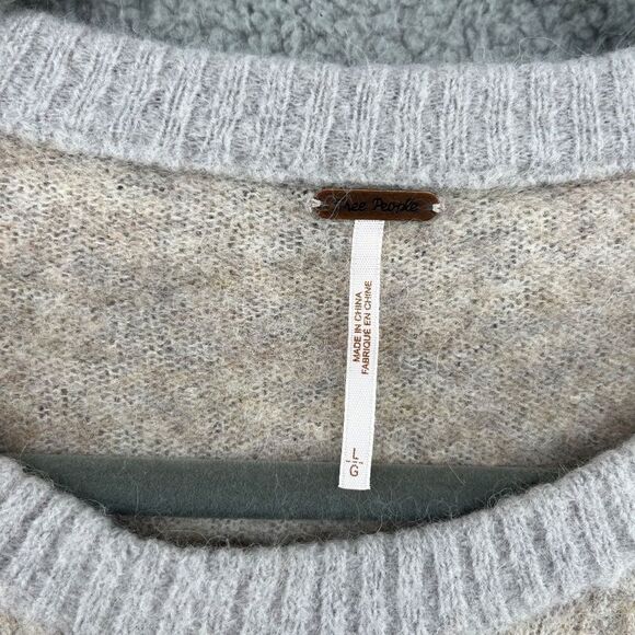 Free People Angelic Pullover Alpaca Blend Sweater Size Large - Picture 8 of 10